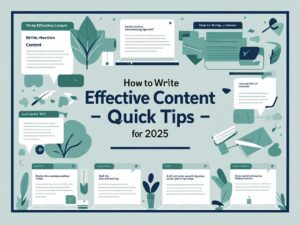 How to Write Effective Content – Quick Tips for 2025
